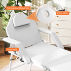 Portable Massage Table or Beauty Chair - White HOMCOM