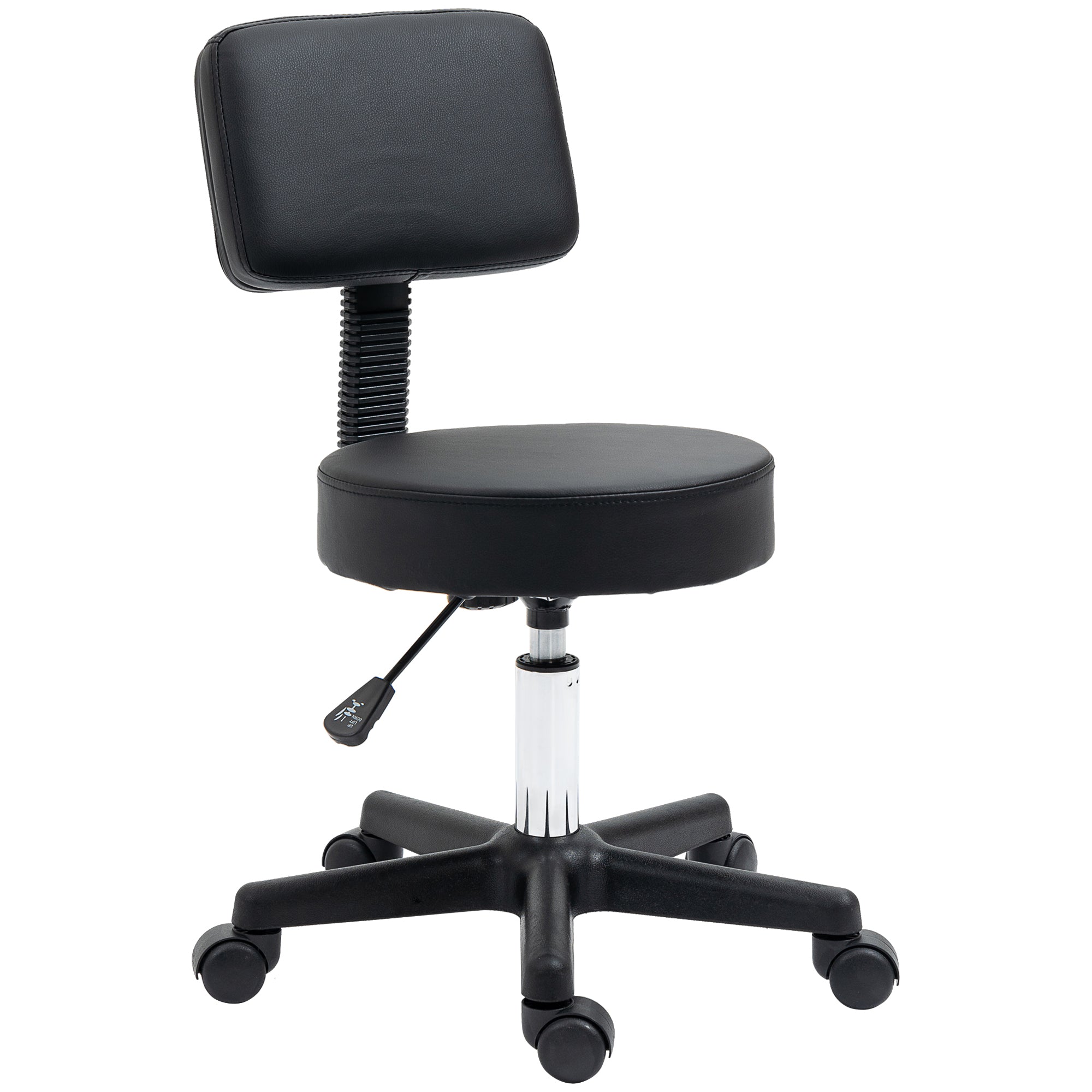 Swivel Salon Chair - Black HOMCOM