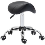 Cosmetic Saddle Stool with 360° Rotate  - Black HOMCOM