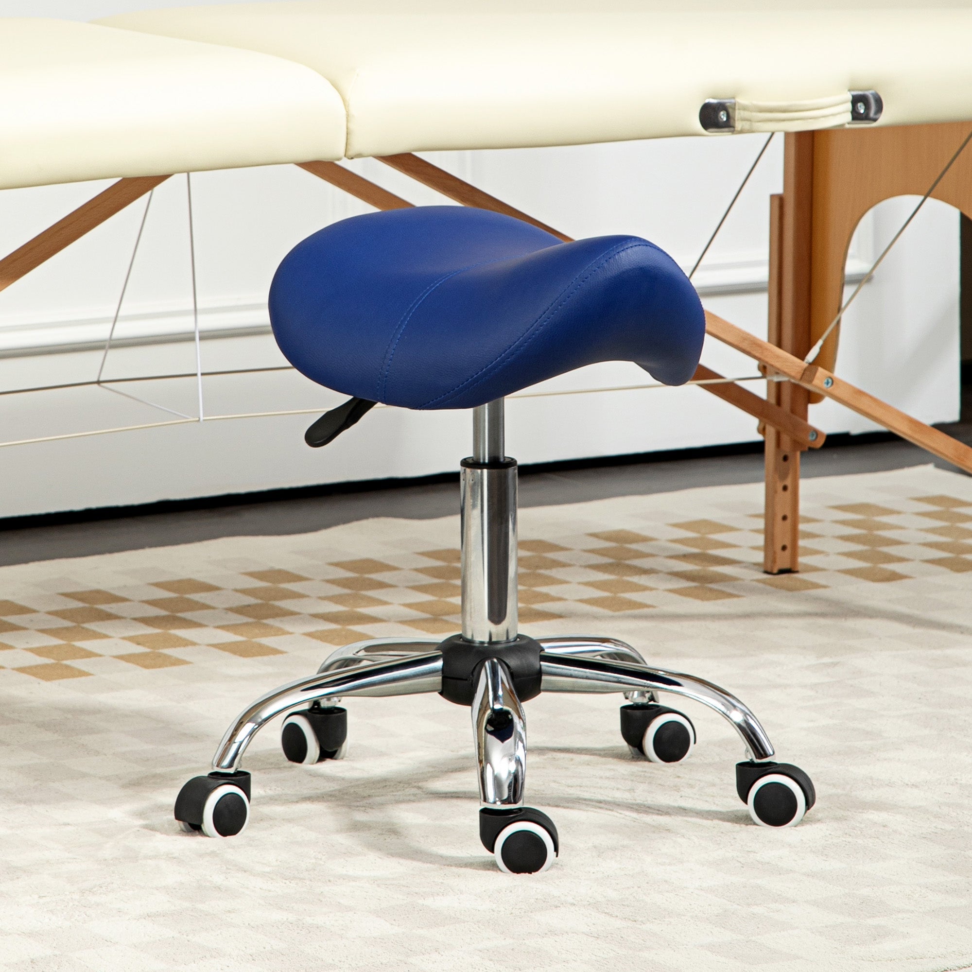 Saddle Stool - Blue HOMCOM
