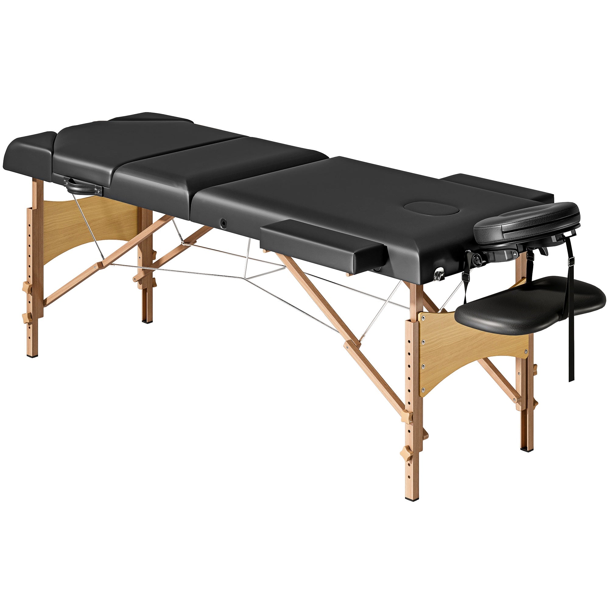 Portable Folding Massage Table - Black HOMCOM