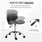 Rolling Swivel Beauty Salon Chair - Black HOMCOM