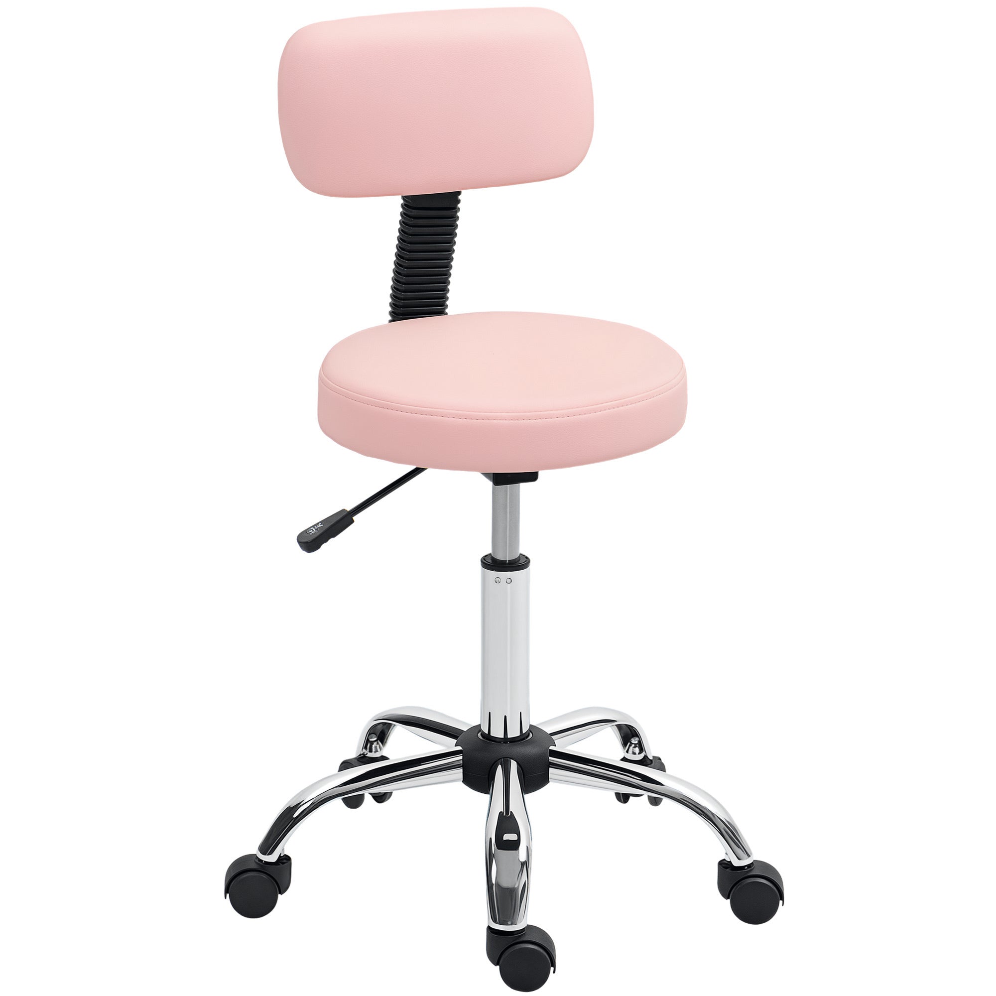 360° Swivel Seat Salon Stool - Pink HOMCOM