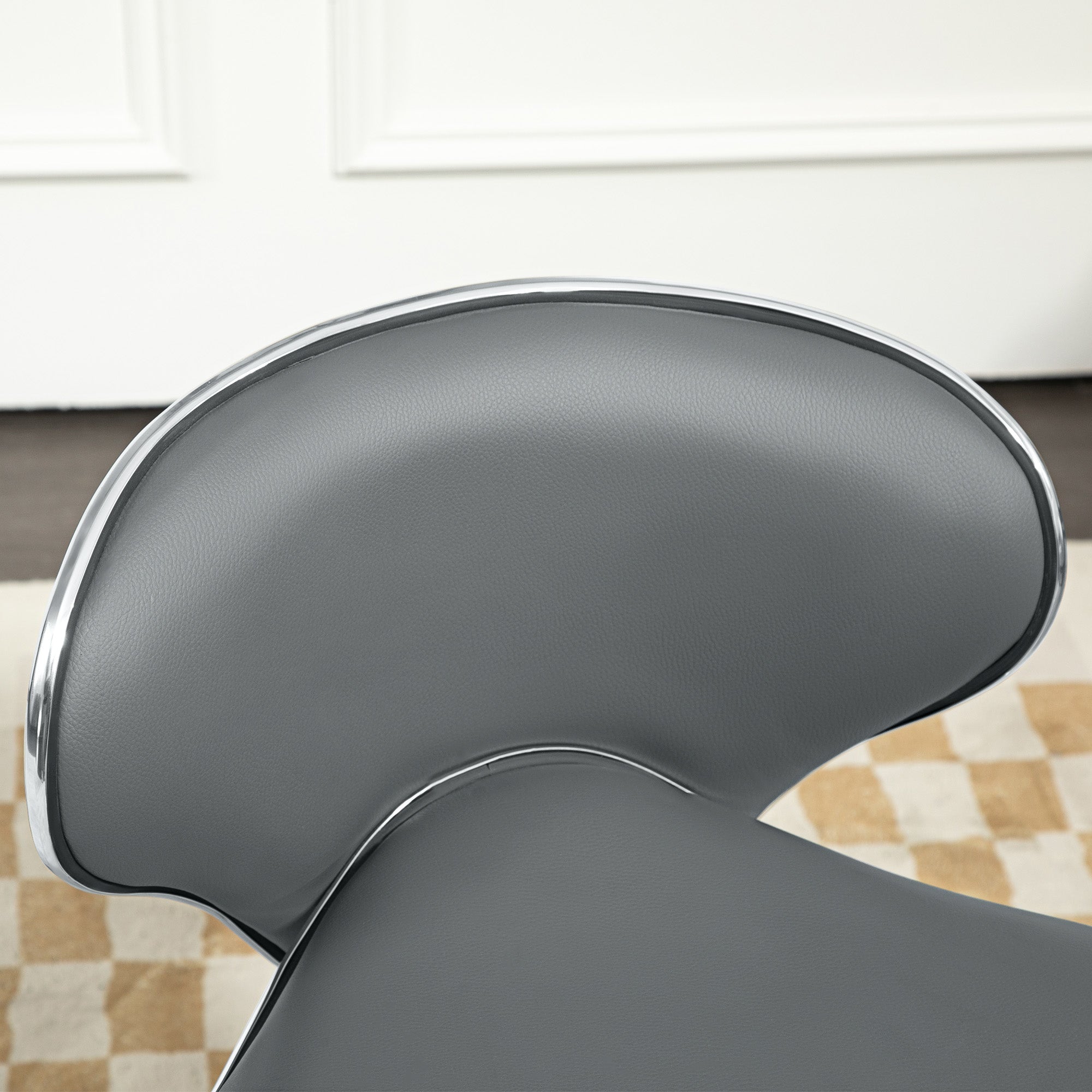 Rolling Swivel Beauty Salon Chair - Grey HOMCOM