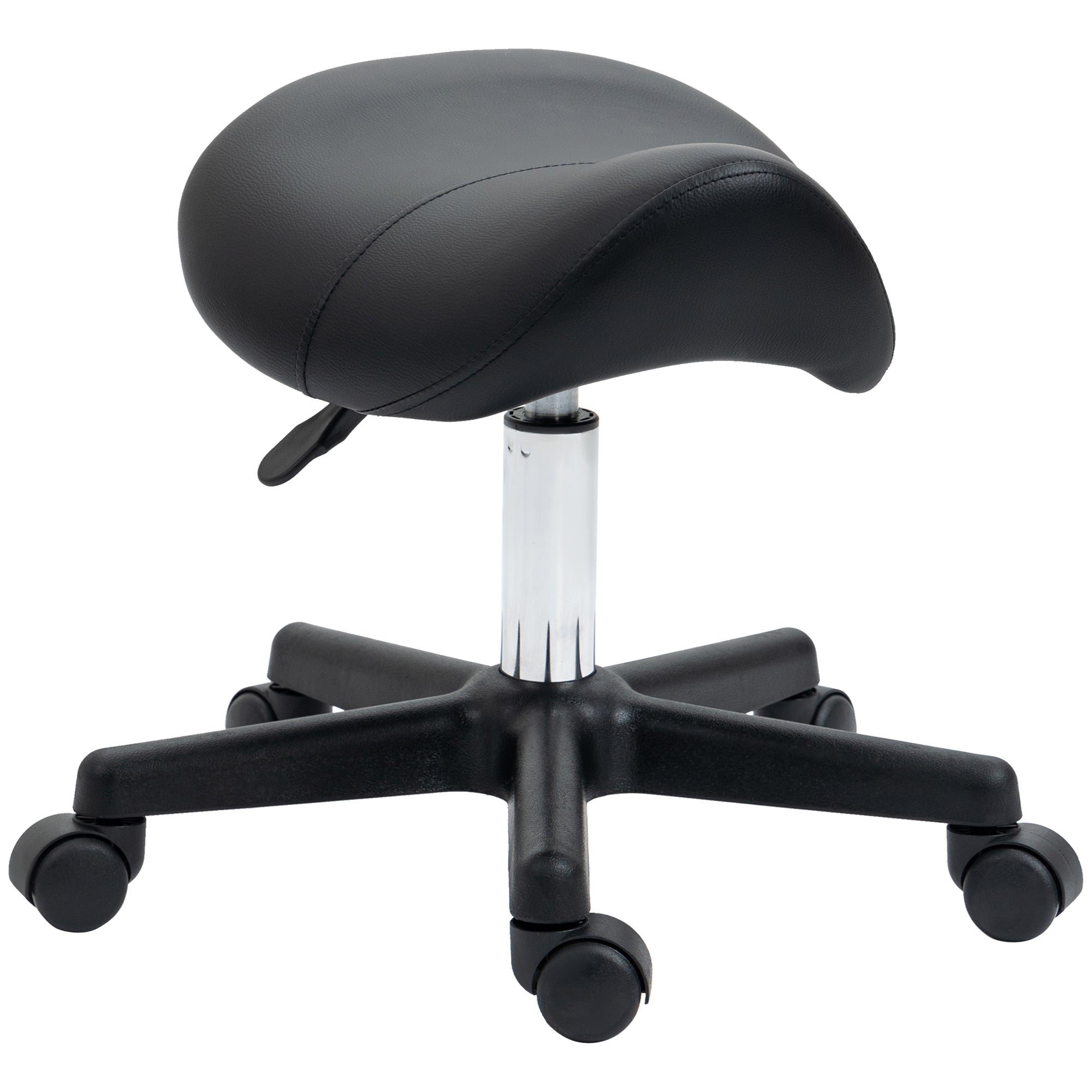 Saddle Stool - Black HOMCOM