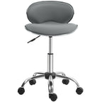 Rolling Swivel Beauty Salon Chair - Grey HOMCOM