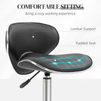 Rolling Swivel Beauty Salon Chair - Black HOMCOM