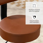 Beautician's Swivel Salon Chair - Brown / Tan HOMCOM
