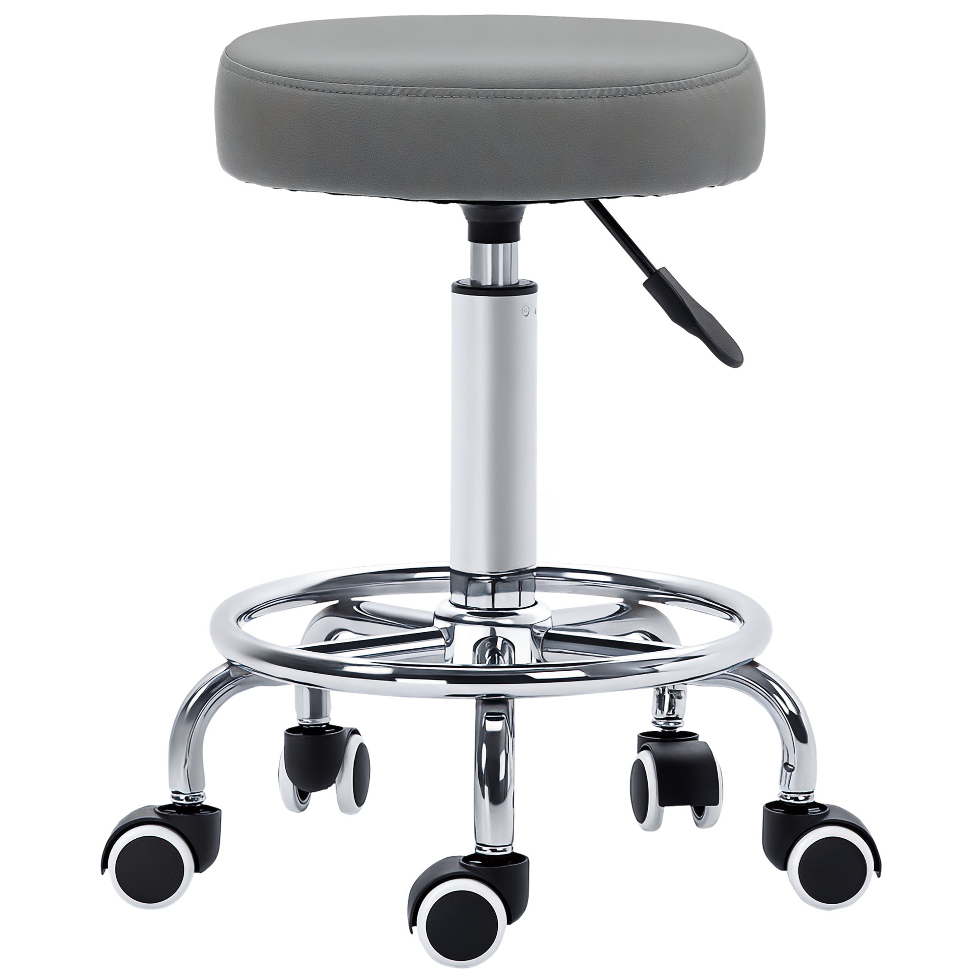 Rolling Stool for Salon, Massage, Spa - Grey Vinsetto