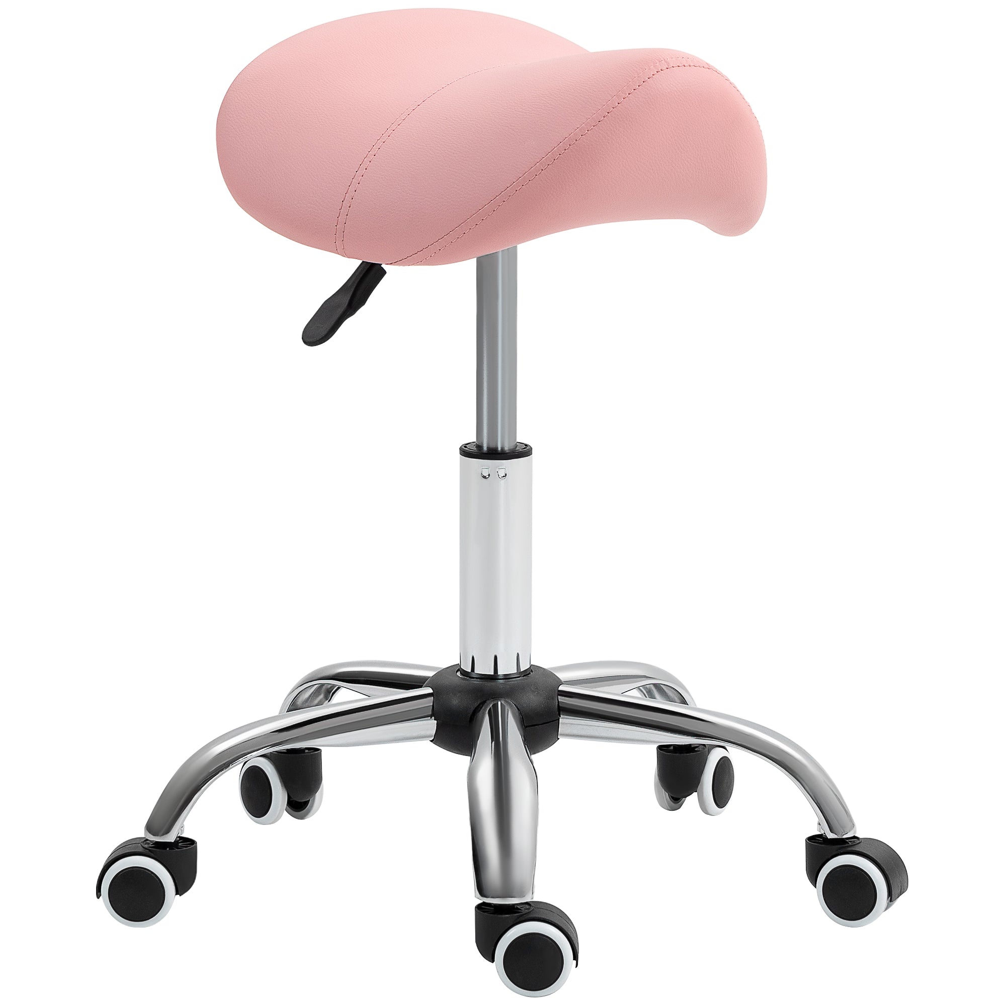 Saddle Stool - Pink HOMCOM