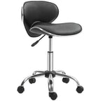 Rolling Swivel Beauty Salon Chair - Black HOMCOM