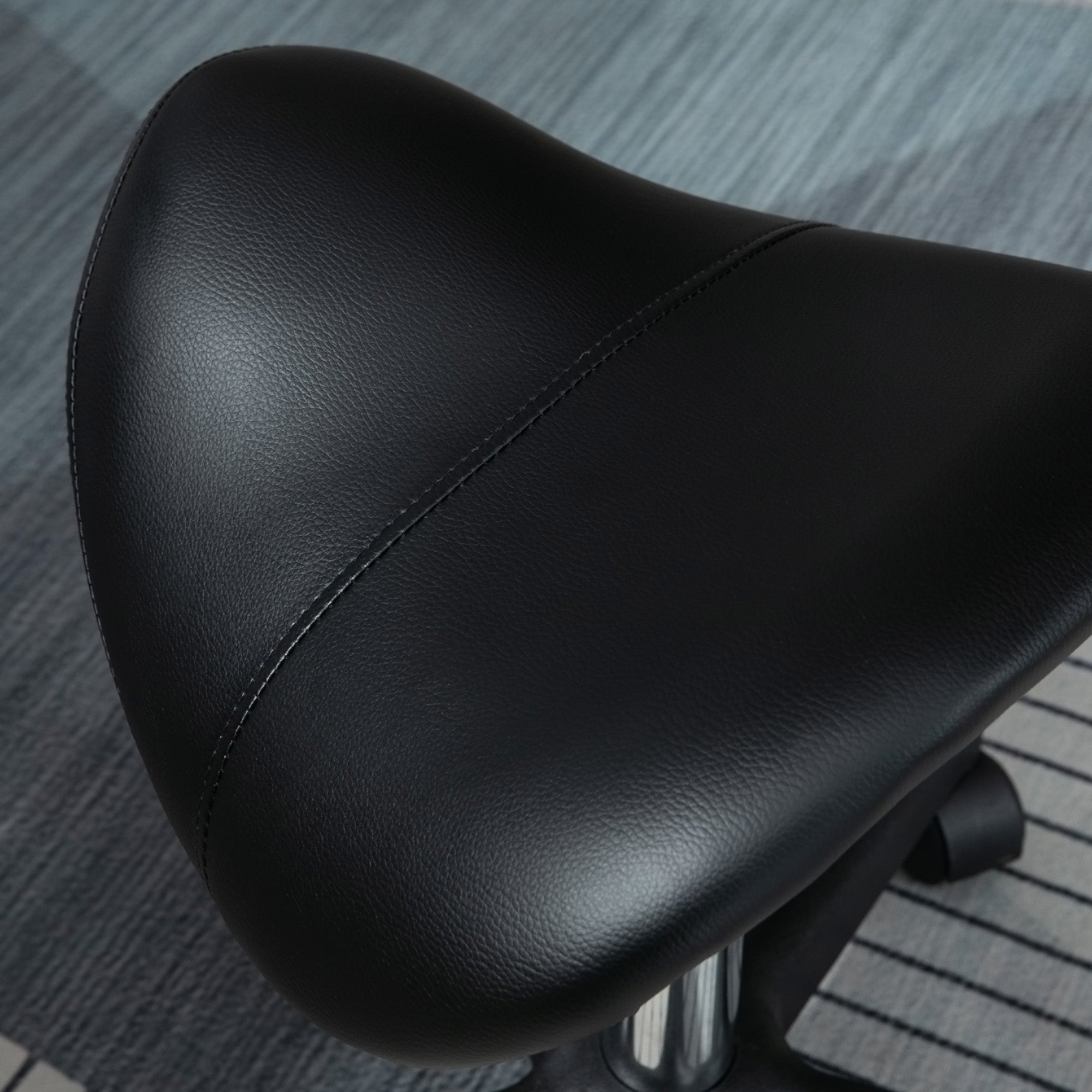 Saddle Stool - Black HOMCOM