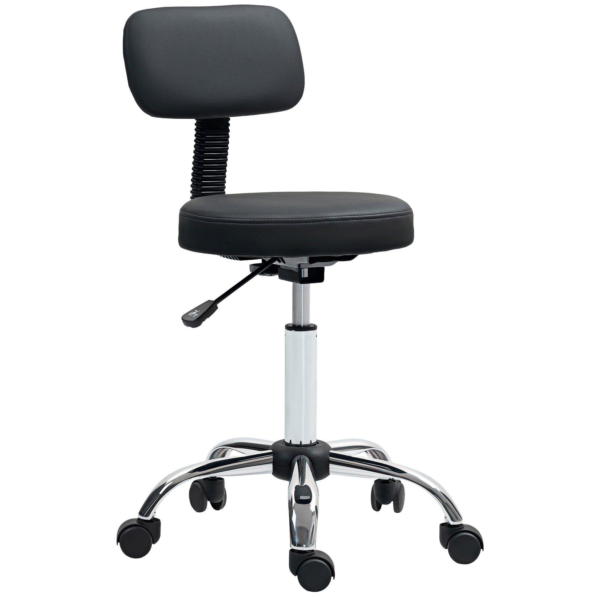 Swivel Seat Salon Stool - Black HOMCOM