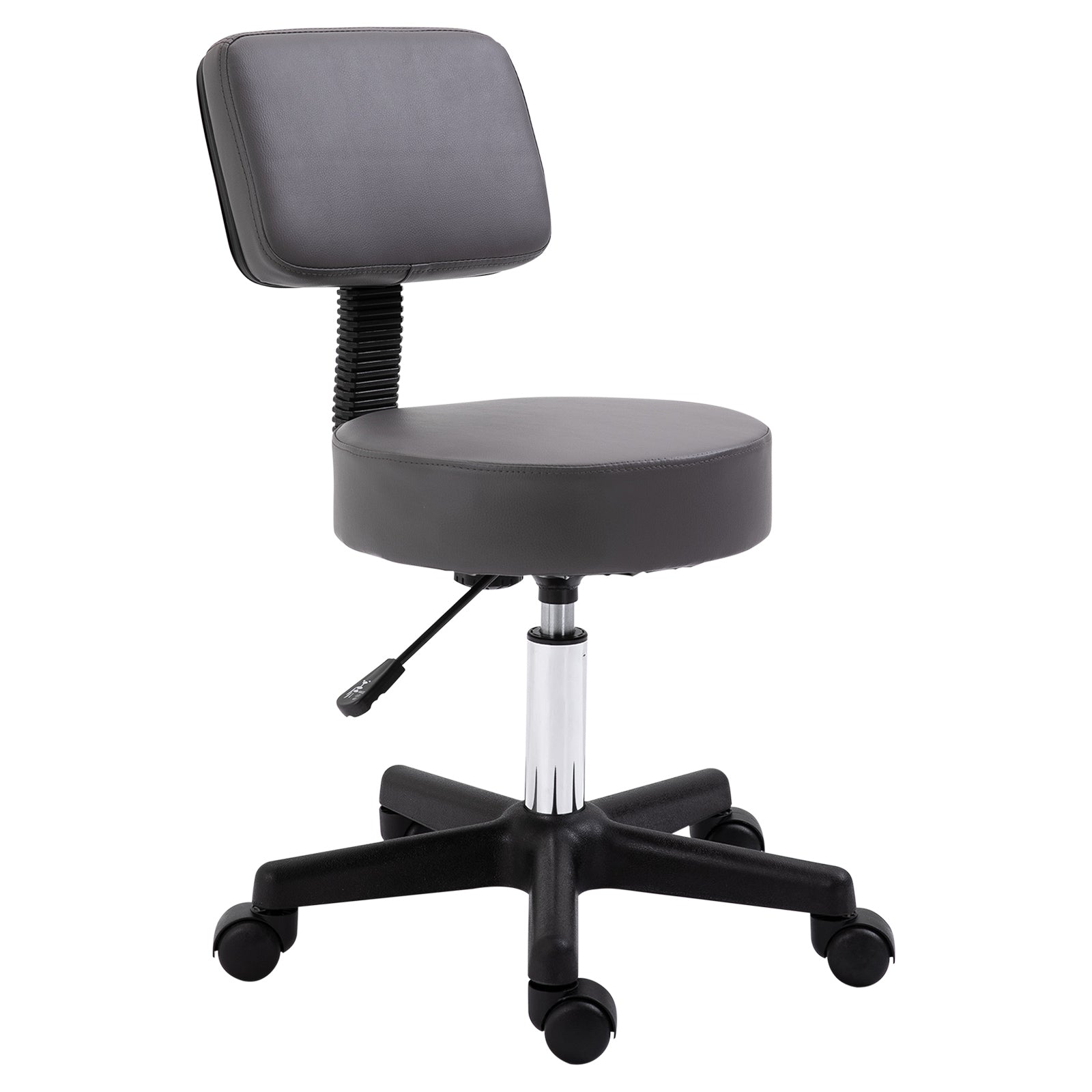Beautician's Swivel Salon Chair - Grey HOMCOM
