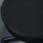 Hydraulic Swivel Salon Spa Stool with 3 Changeable Seat Covers - Black / Red / Mesh HOMCOM