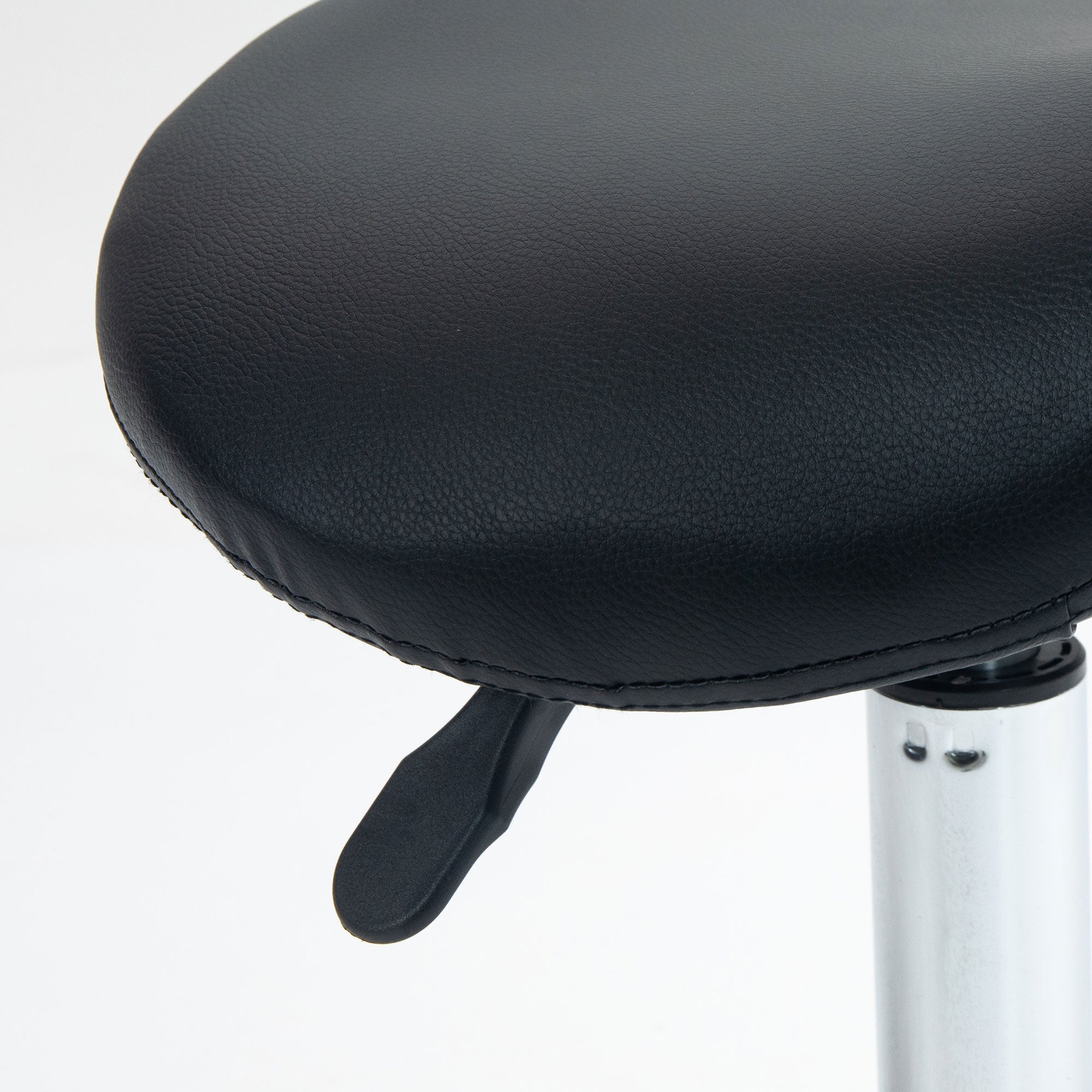 Salon Saddle Stool - Black HOMCOM