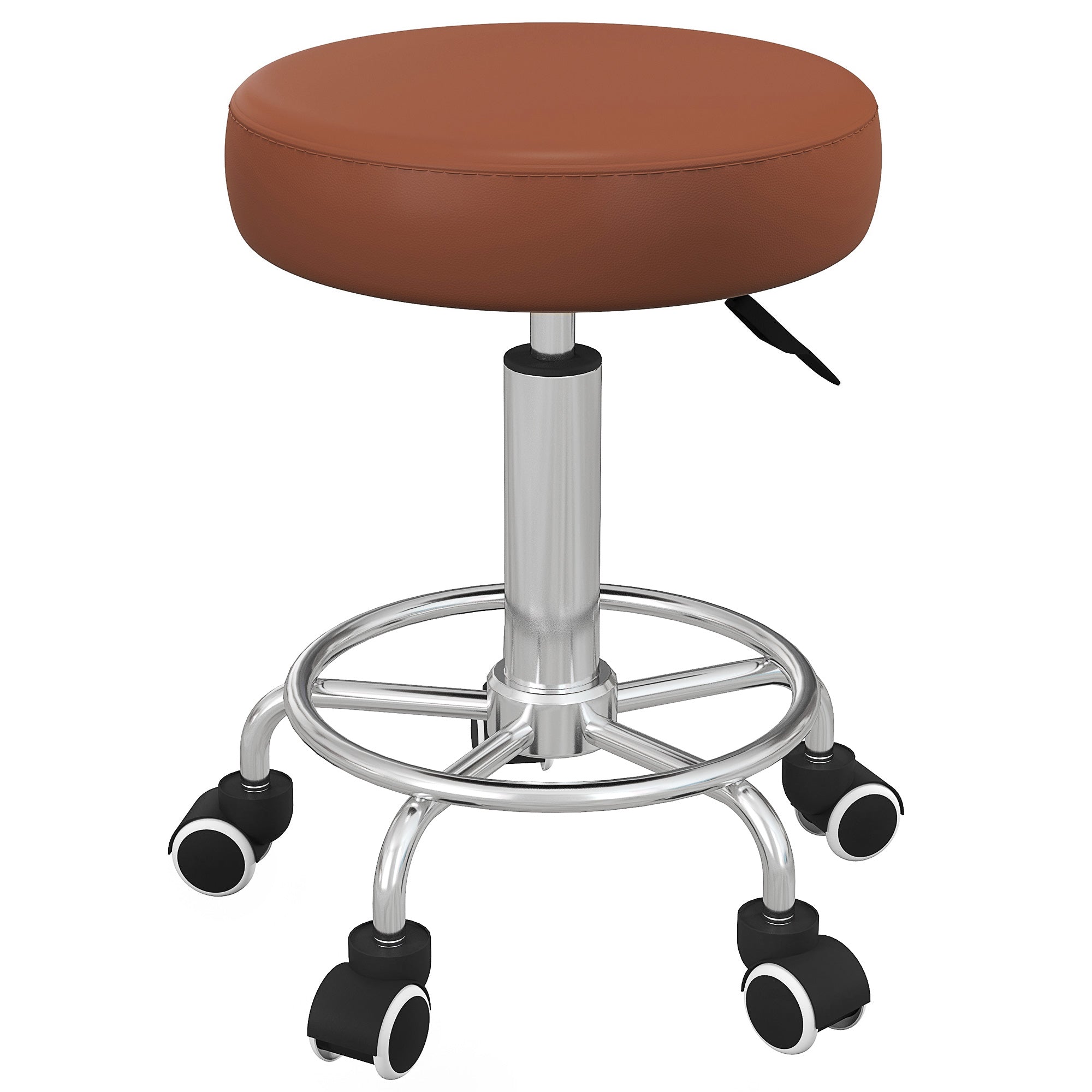 Rolling Stool for Salon, Massage, Spa - Brown / Tan Vinsetto