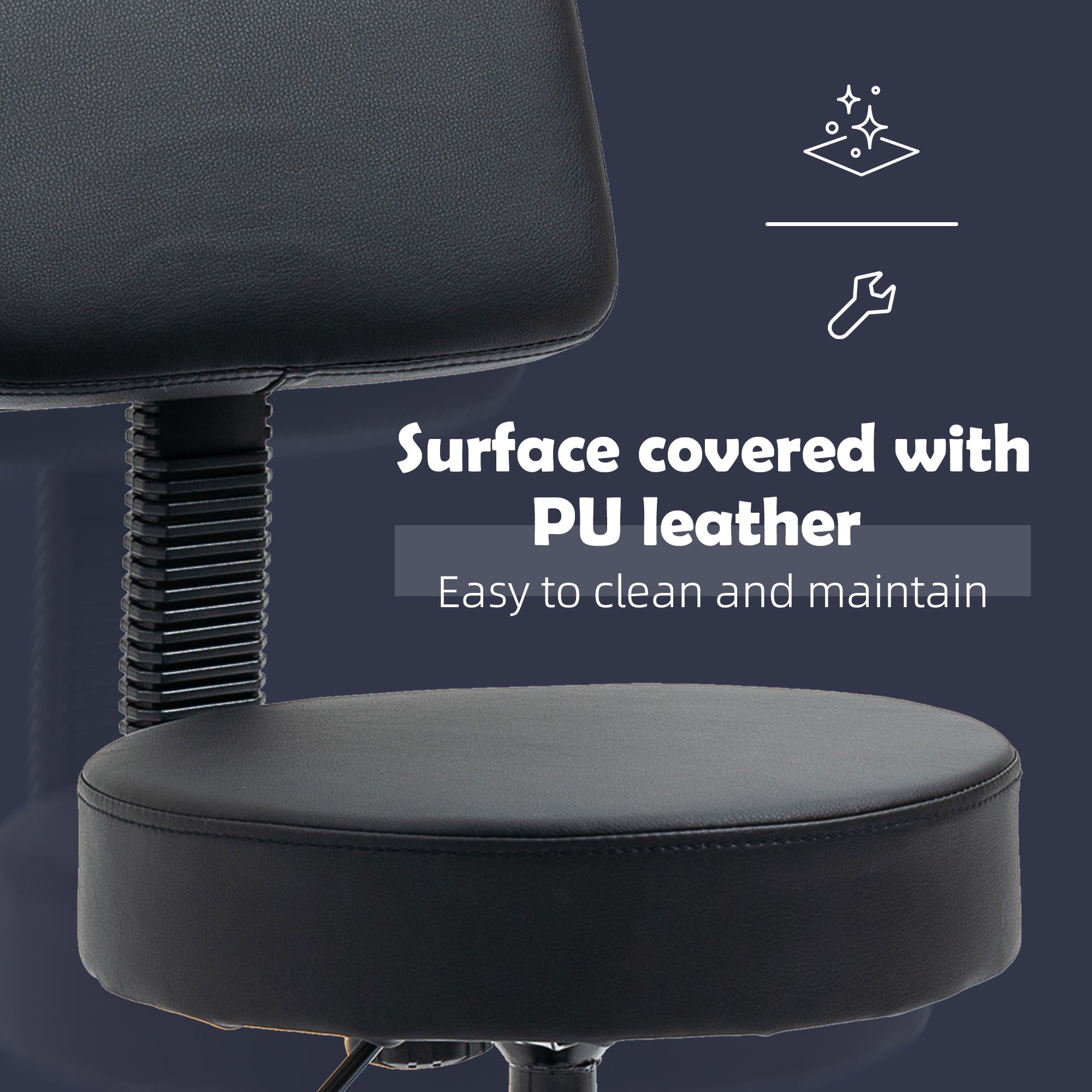 Swivel Salon Chair - Black HOMCOM