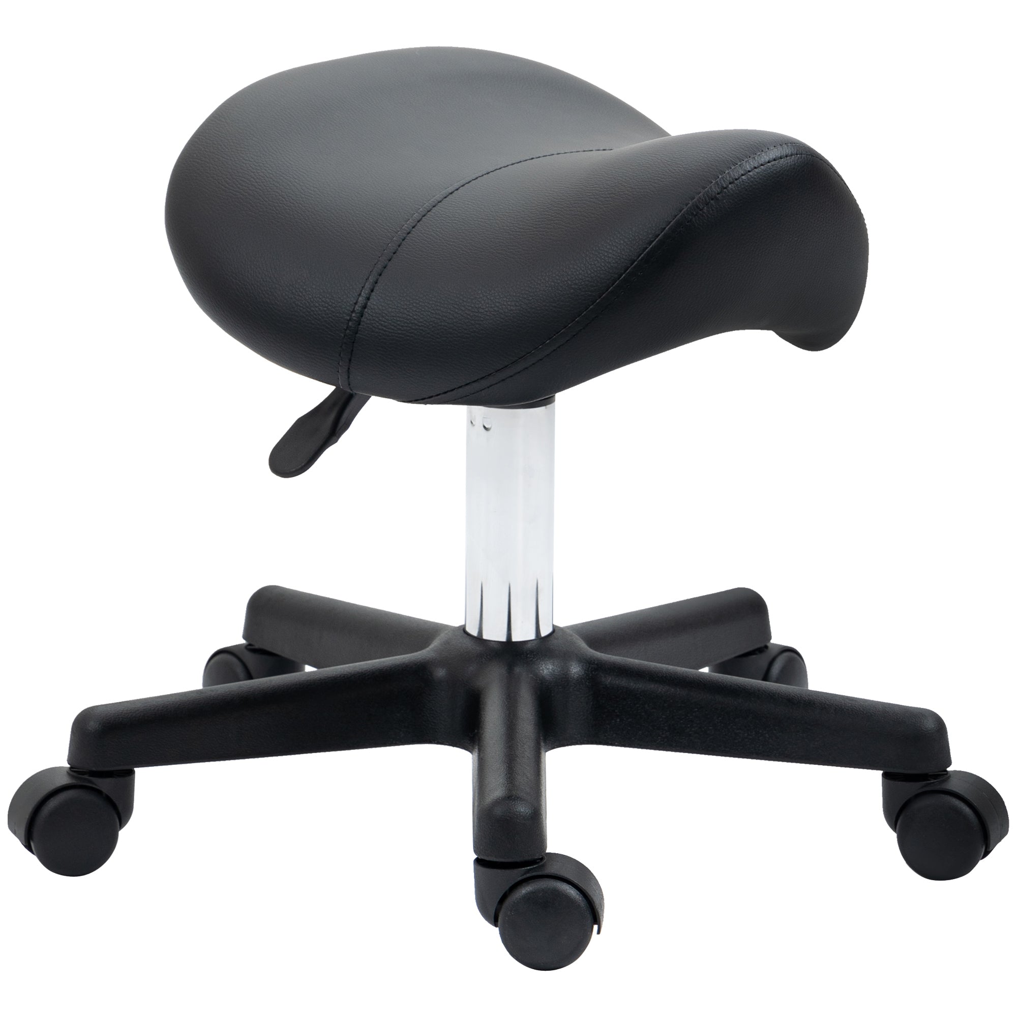 Saddle Stool - Black HOMCOM