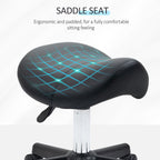 Saddle Stool - Black HOMCOM
