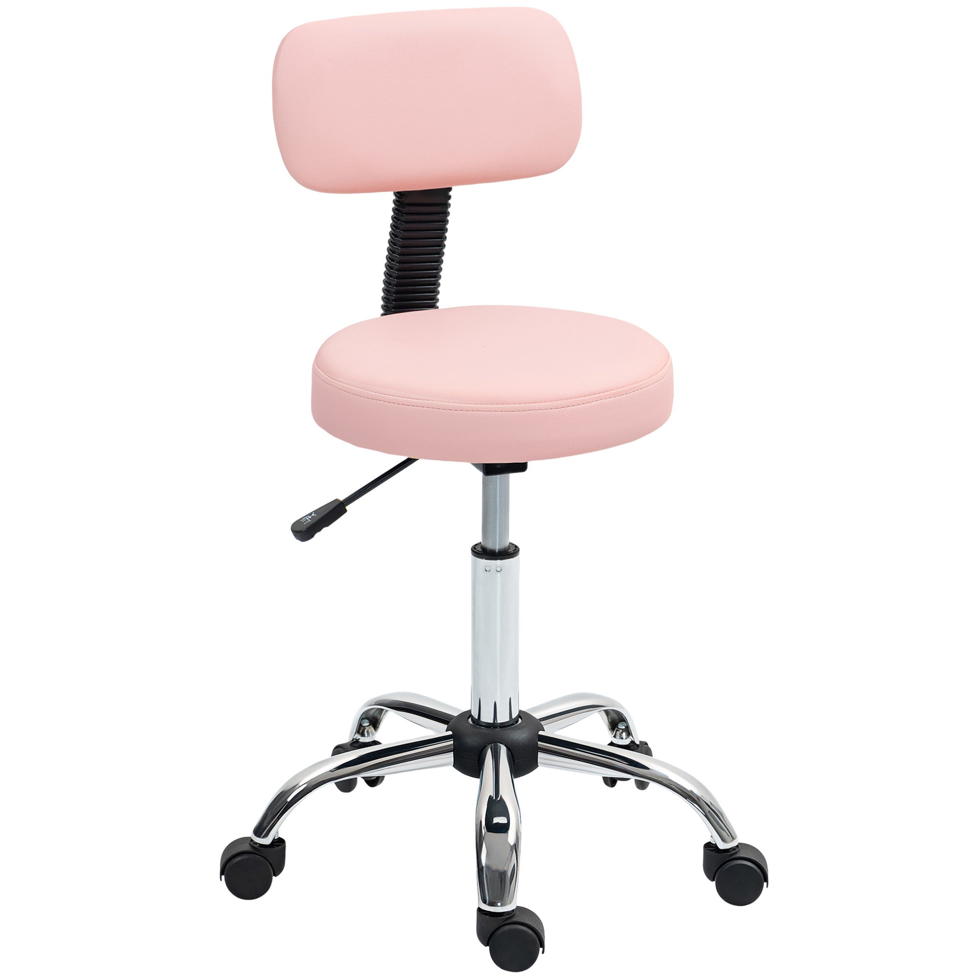 360° Swivel Seat Salon Stool - Pink HOMCOM