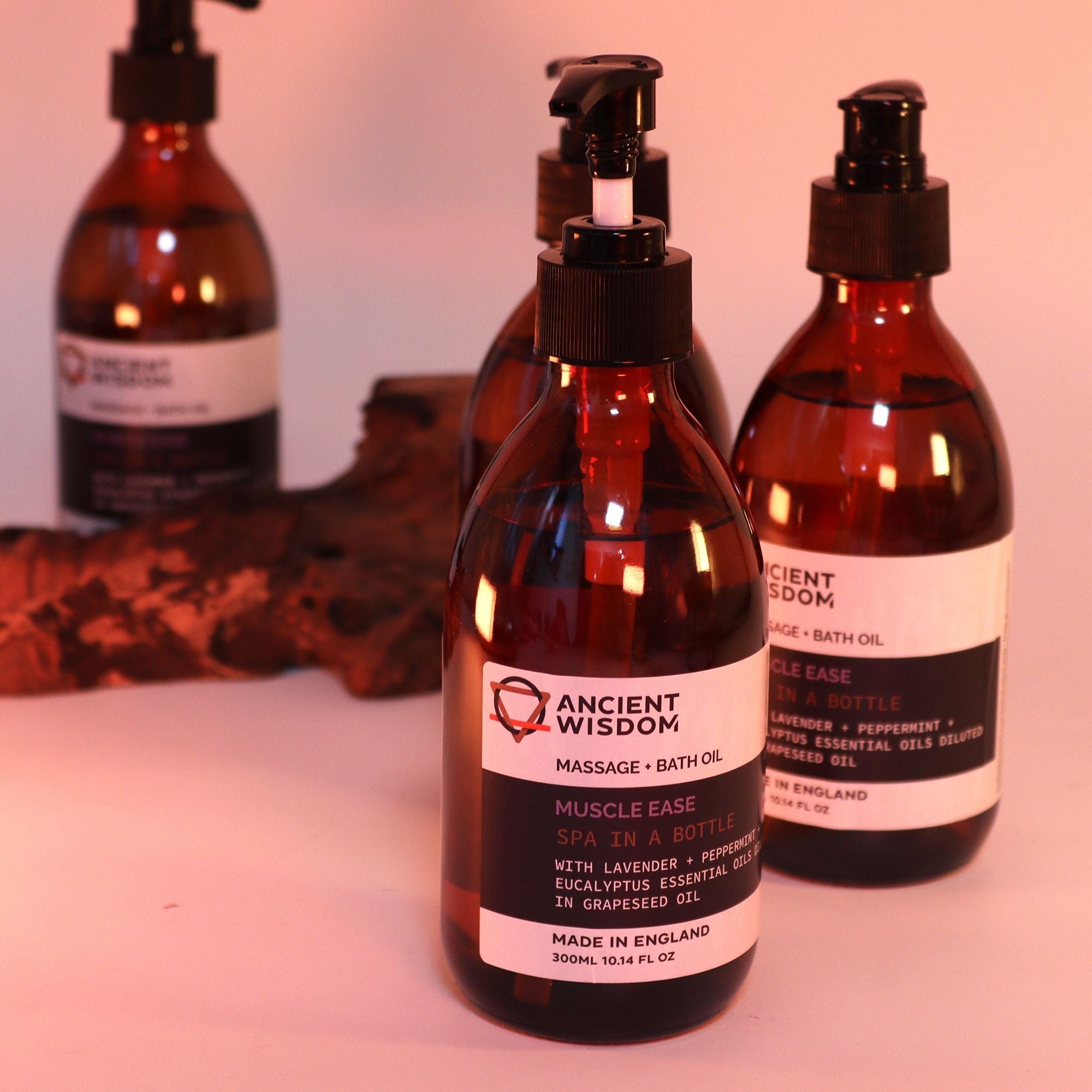 Muscle Ease Aromatherapy Massage and Bath Oil - 300ml AW-Dropship