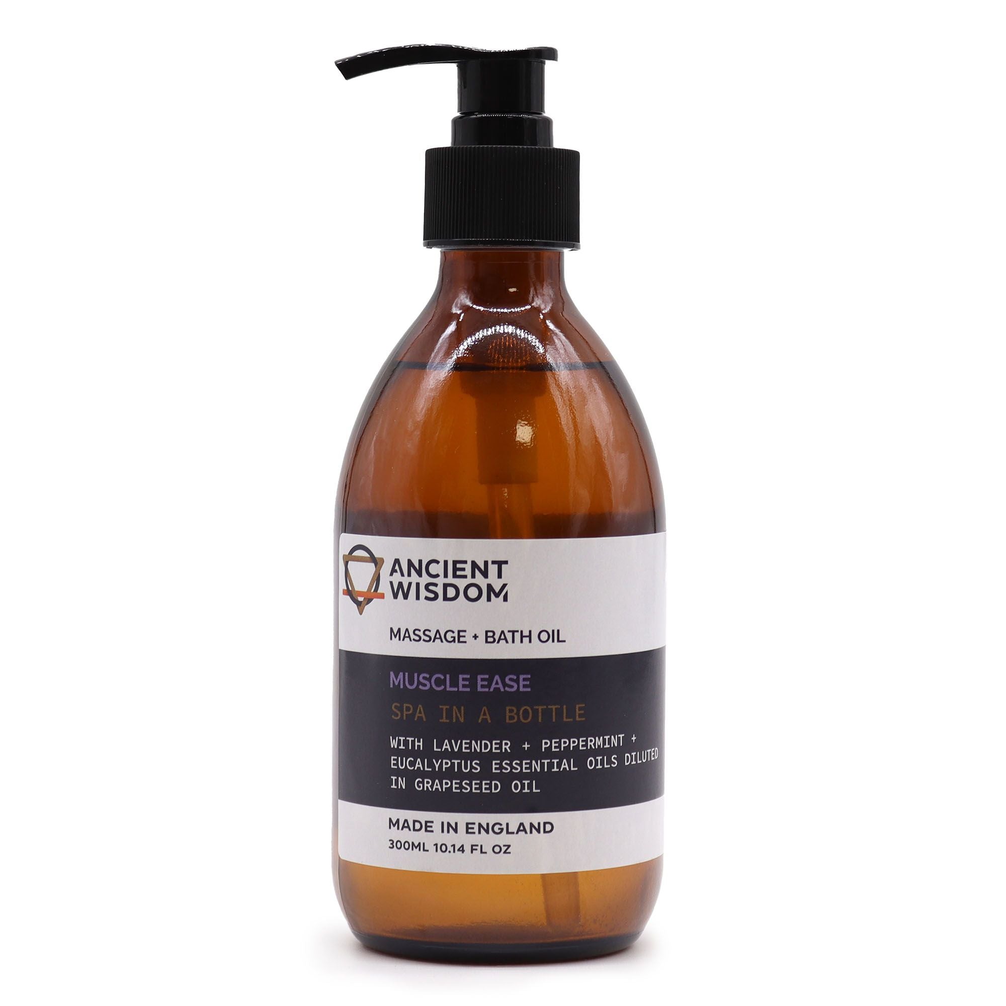 Muscle Ease Aromatherapy Massage and Bath Oil - 300ml AW-Dropship