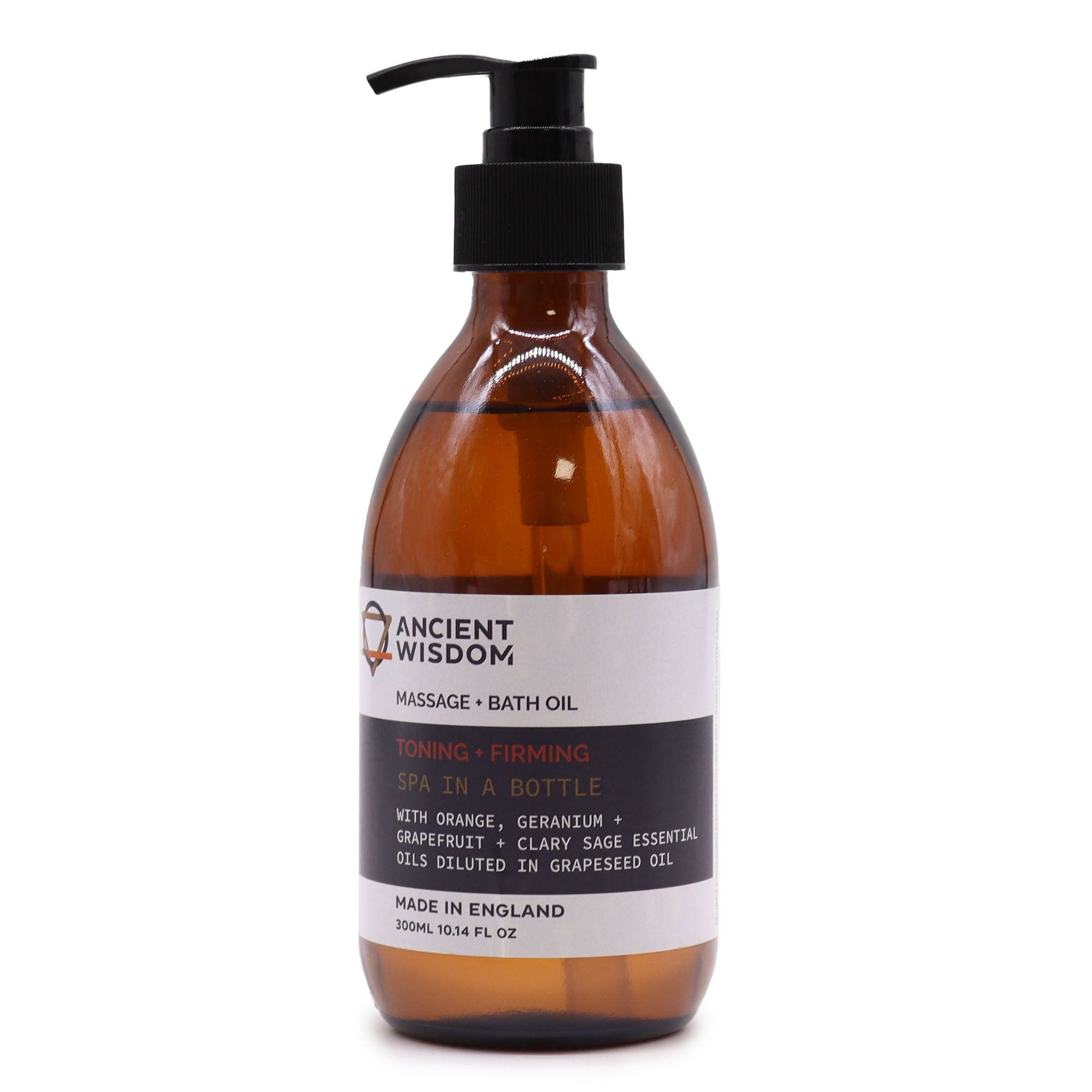 Toning & Firming Aromatherapy Massage and Bath Oil - 300ml AW-Dropship