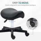 Saddle Stool - Black HOMCOM