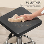 Padded Salon Stool - Black HOMCOM