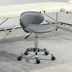 Rolling Swivel Beauty Salon Chair - Grey HOMCOM