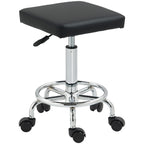 Padded Salon Stool - Black HOMCOM