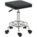 Padded Salon Stool - Black HOMCOM
