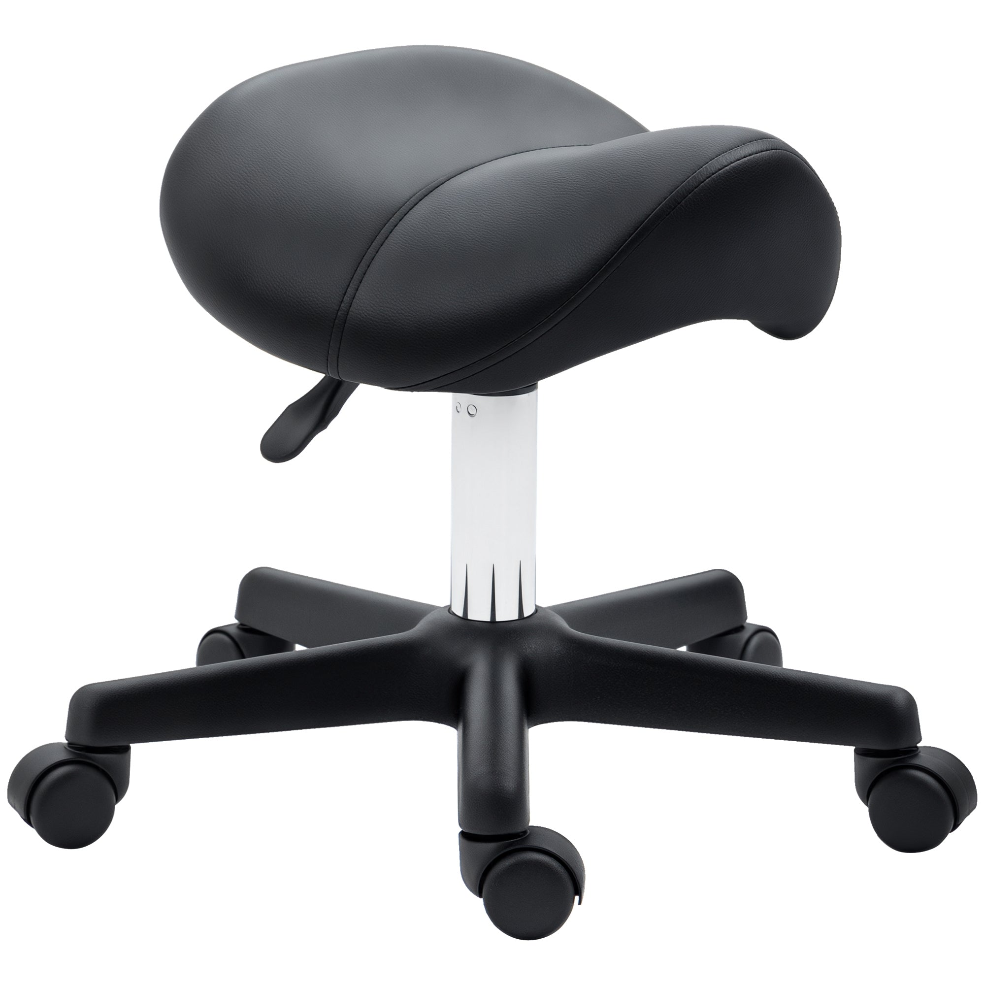 Saddle Stool - Black HOMCOM