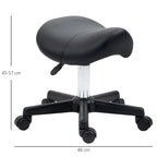 Saddle Stool - Black HOMCOM