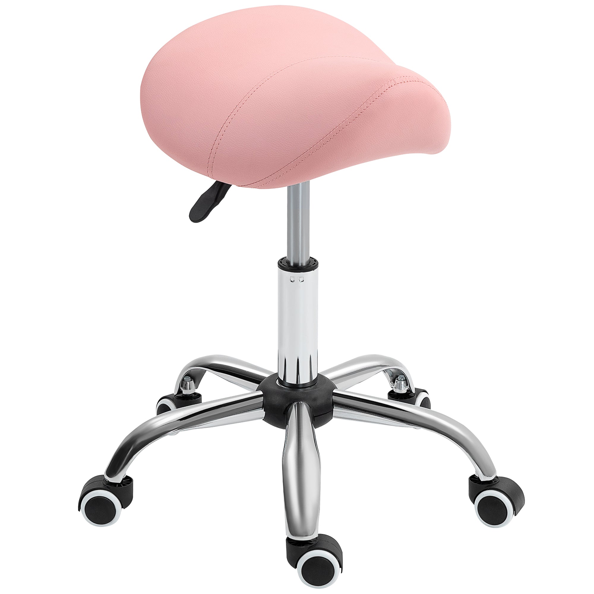 Saddle Stool - Pink HOMCOM
