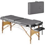 Portable Folding Massage Table - Grey HOMCOM