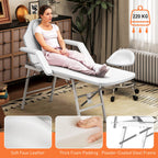 Portable Massage Table or Beauty Chair - White HOMCOM