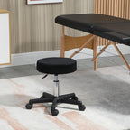 Hydraulic Swivel Salon Spa Stool with 3 Changeable Seat Covers - Black / Red / Mesh HOMCOM