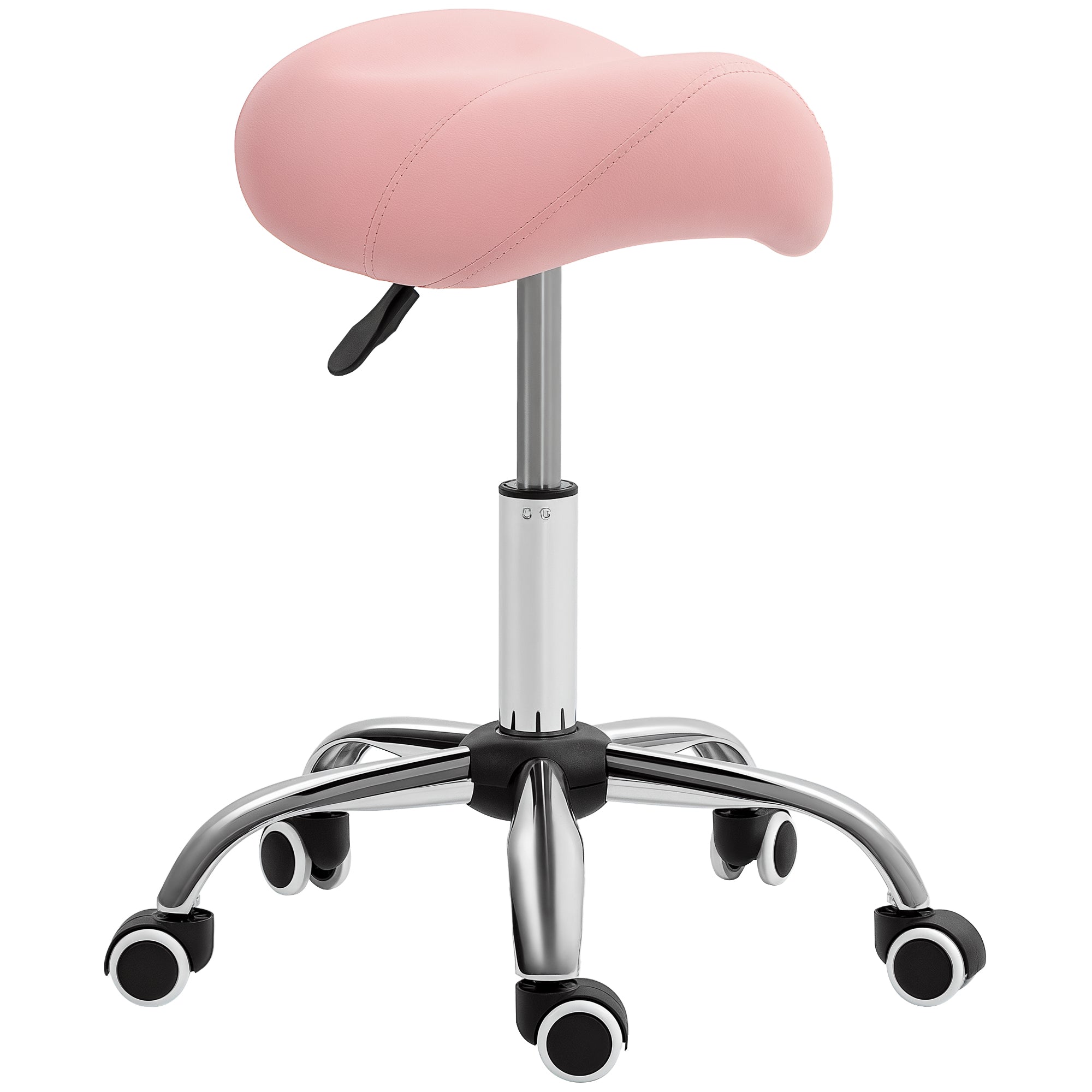 Saddle Stool - Pink HOMCOM