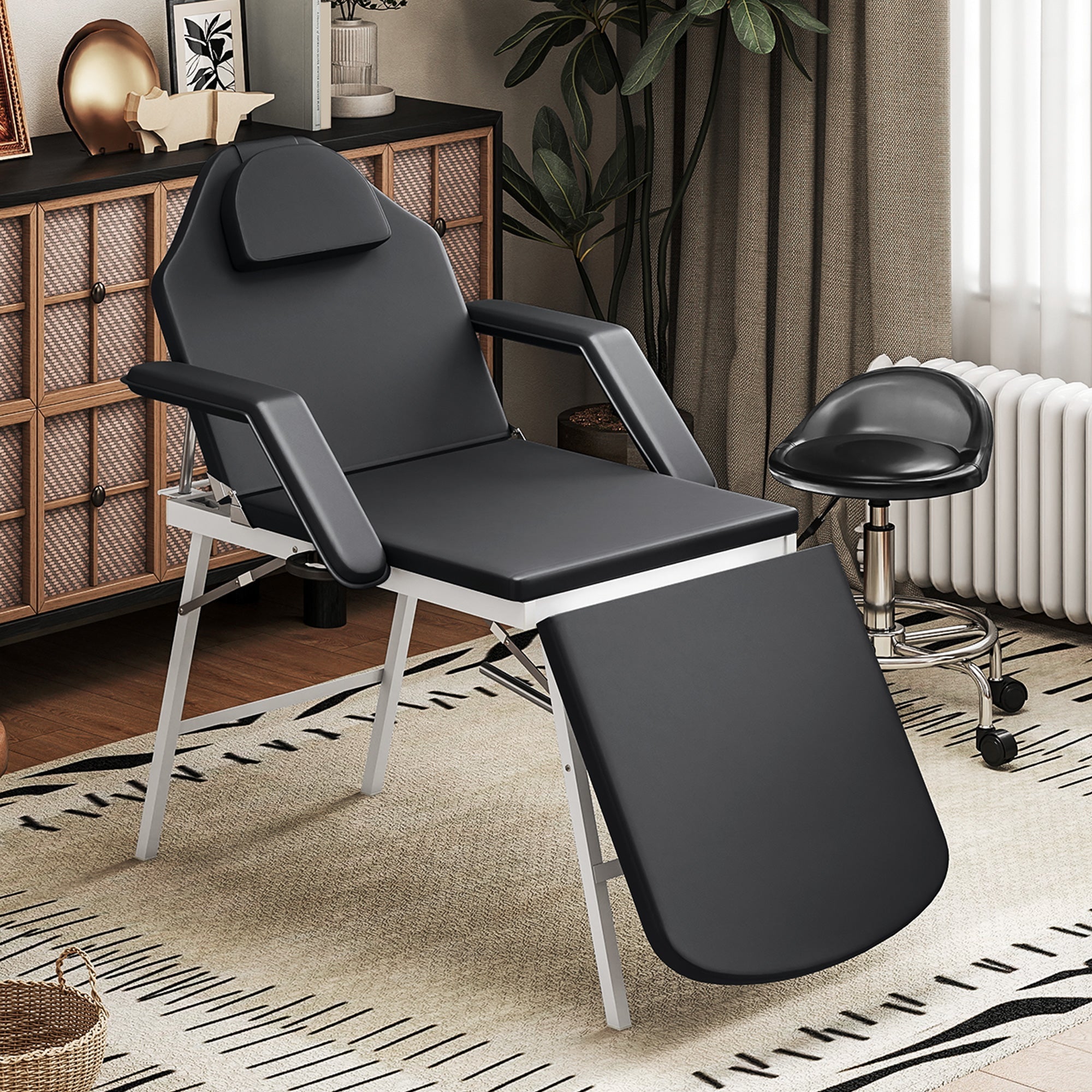 Portable Massage Table or Beauty Chair - Black HOMCOM