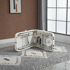Portable Foldable Massage Table / Bed with Lifting Backrest and Carry Bag - 81 cm Width - White HOMCOM