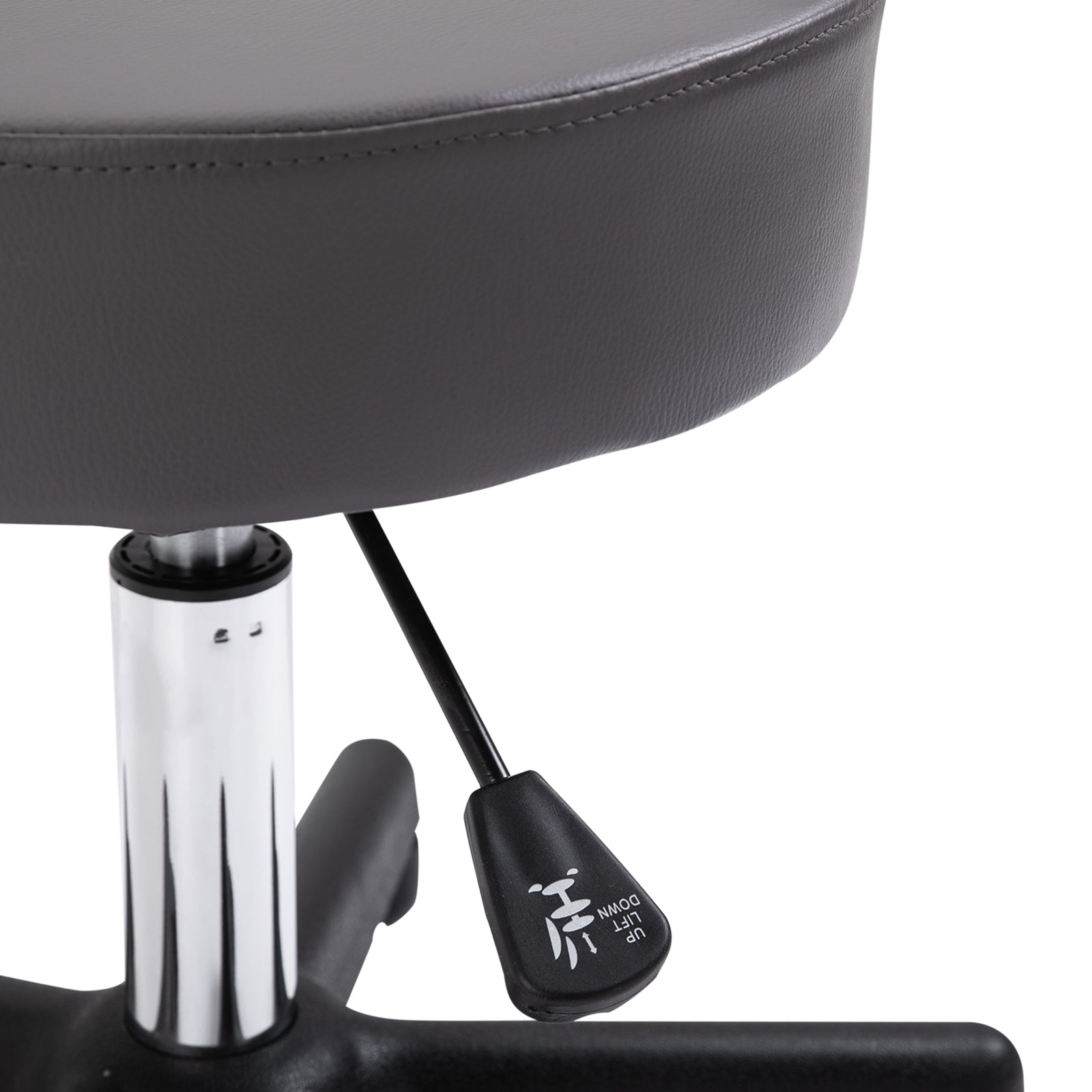 Beautician's Swivel Salon Chair - Grey HOMCOM