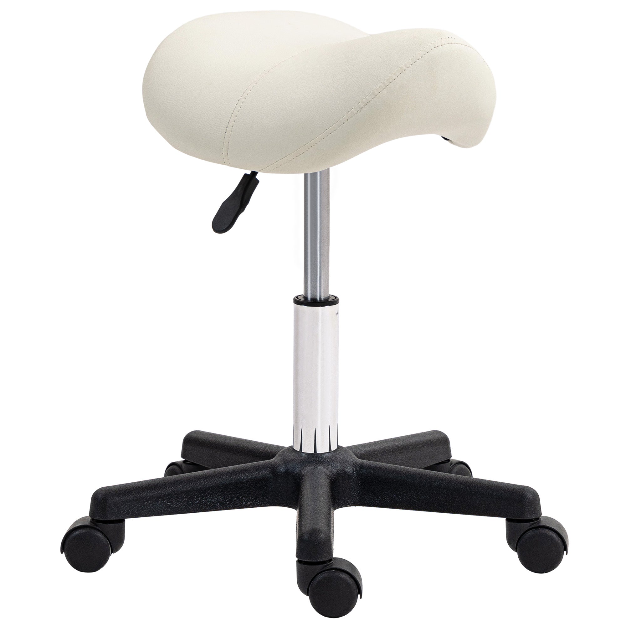 Saddle Stool - White HOMCOM