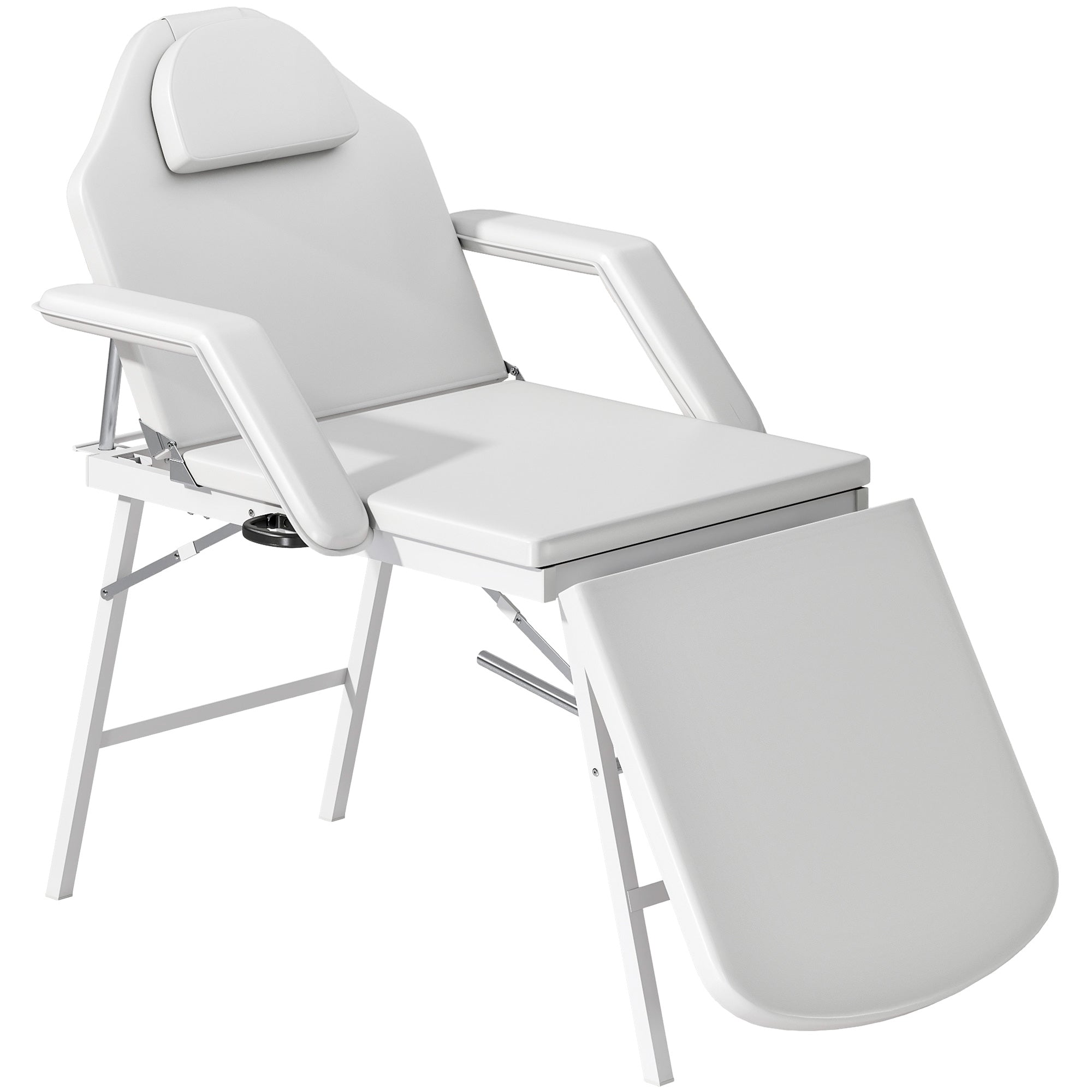 Portable Massage Table or Beauty Chair - White HOMCOM
