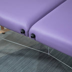 Folding Portable Massage Table / Bed with Wooden Frame - Purple HOMCOM