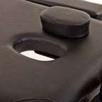 Portable Aluminium Massage Table with Lifting Backrest and Carrying Bag - Black Titbit