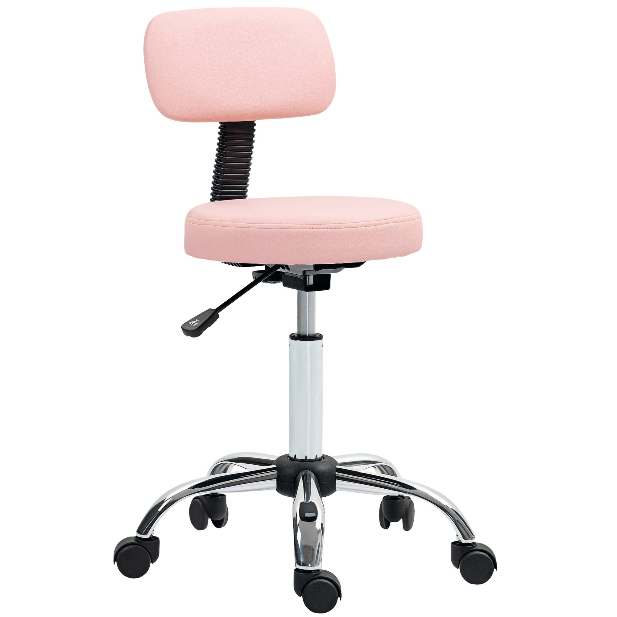 360° Swivel Seat Salon Stool - Pink HOMCOM