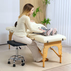 Padded Salon Stool - Black HOMCOM