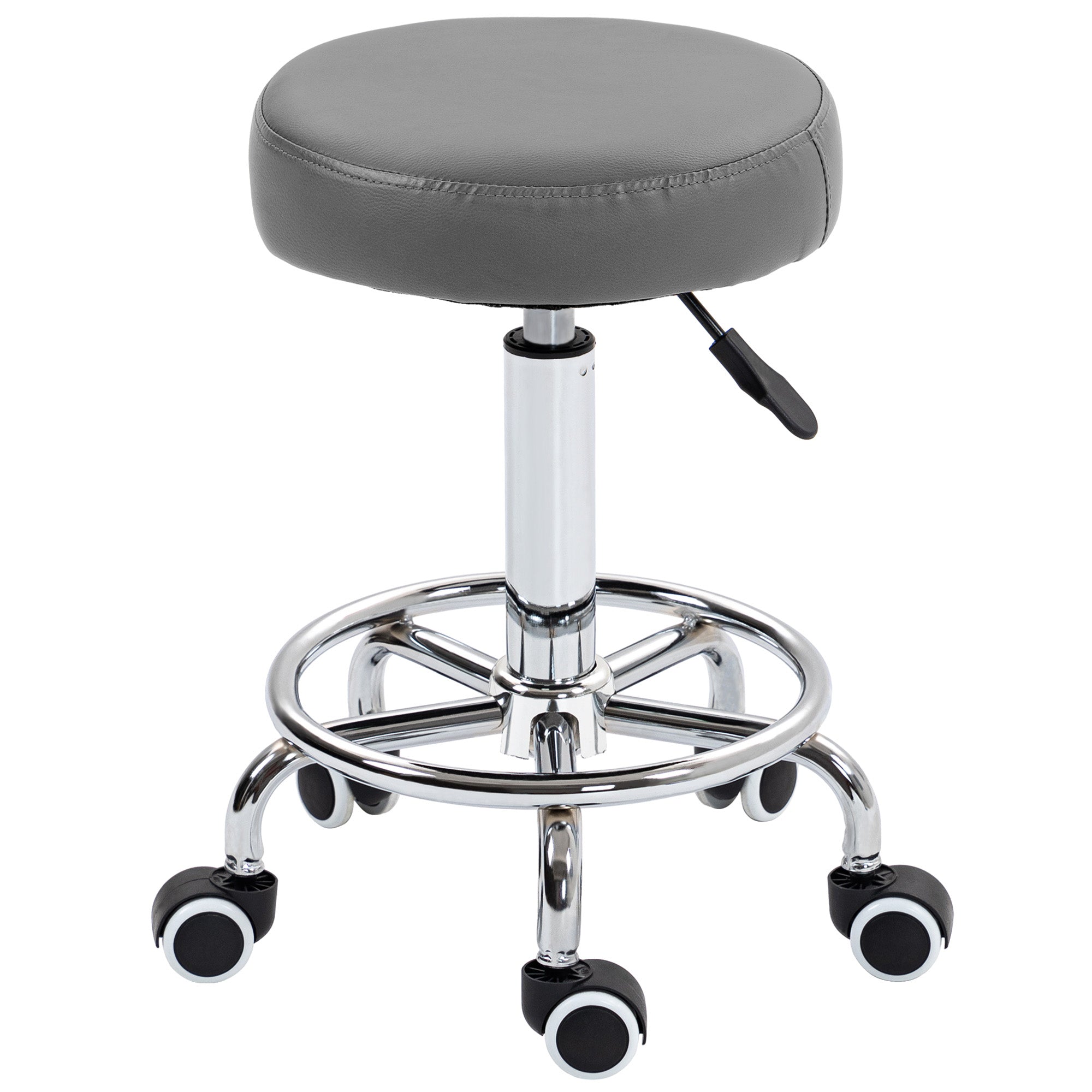 Rolling Stool for Salon, Massage, Spa - Grey Vinsetto